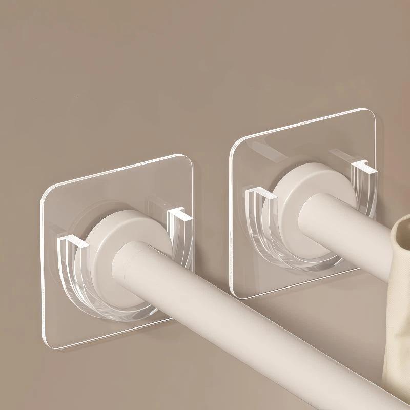 Curtain Rods - حوامل قضبان الستائر الشفافة اللاصقة ذاتيًا