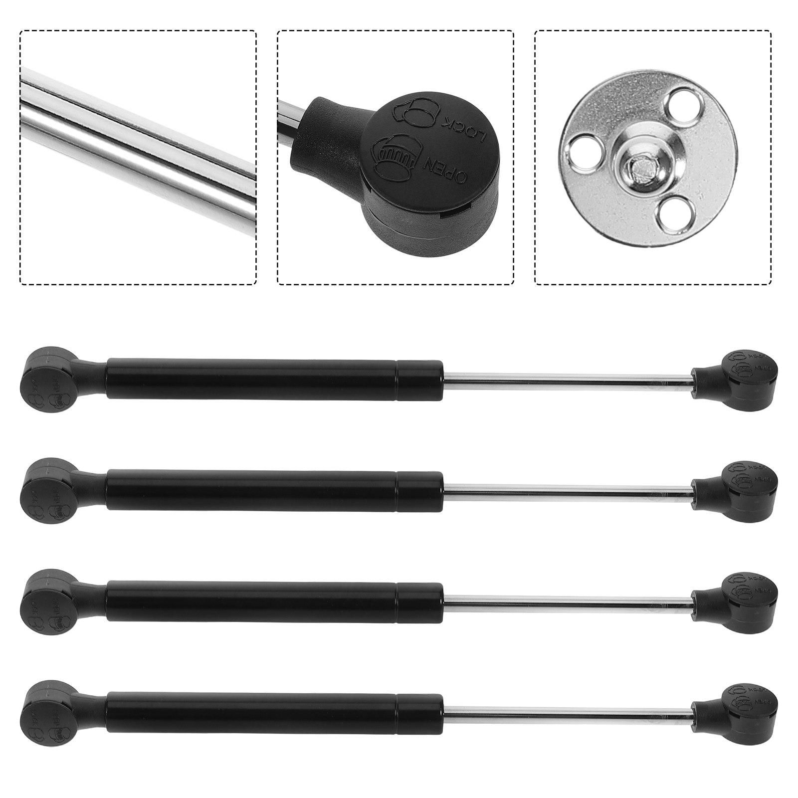 Cabinet Hinges - 4 قطع مفصلات غازية ناعمة الإغلاق
