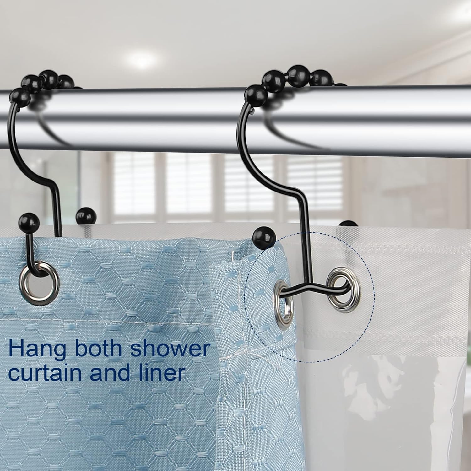 خطاف ستارة الحمام، خطاف حمام م - مراجعة Curtain Rods وسعره