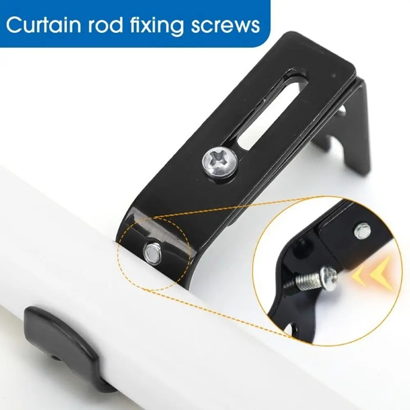 قطعتان من حوامل قضبان الستائر  - مراجعة Curtain Rods وسعره