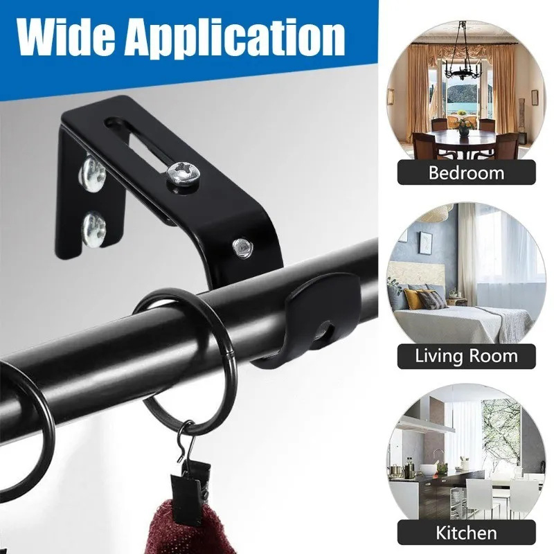 قطعتان من حوامل قضبان الستائر  - مراجعة Curtain Rods وسعره
