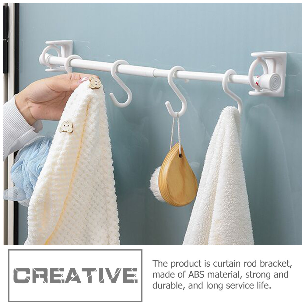 4 قطع من حوامل قضبان ستائر الن - مراجعة Curtain Rods وسعره