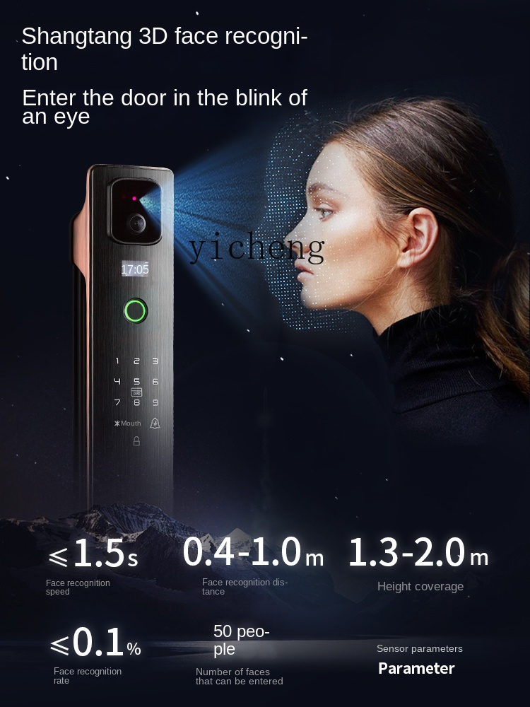 قفل ذكي للتعرف على الوجه cc293 - مراجعة Door Lock وسعره