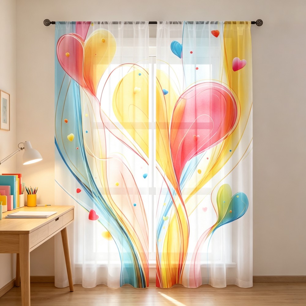 قطعتان من الستائر الشفافة المل - مراجعة Curtain Rods وسعره