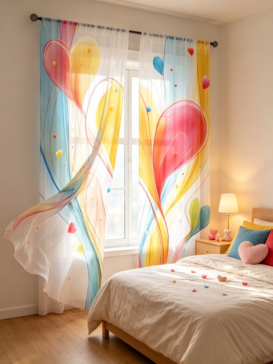 قطعتان من الستائر الشفافة المل - مراجعة Curtain Rods وسعره