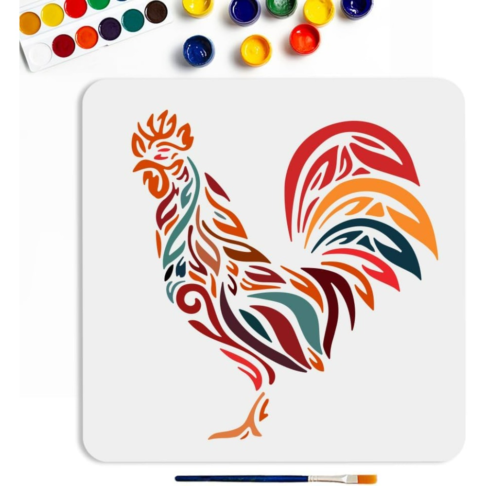استنسل الدجاج 11.8 × 11.8 بوصة - مراجعة Paint Brush وسعره