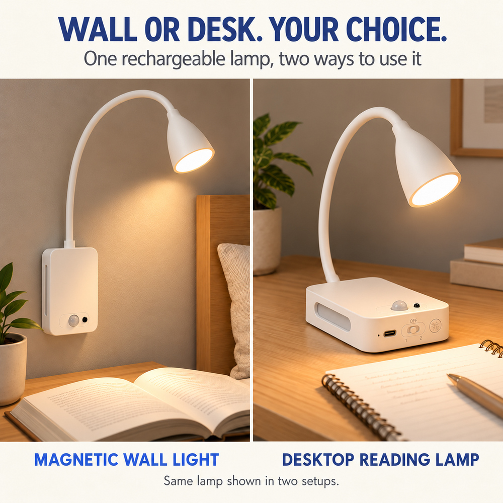 مصباح قراءة LED مغناطيسي قابل  - مراجعة Light Switch وسعره