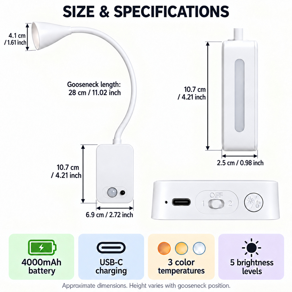 مصباح قراءة LED مغناطيسي قابل  - مراجعة Light Switch وسعره