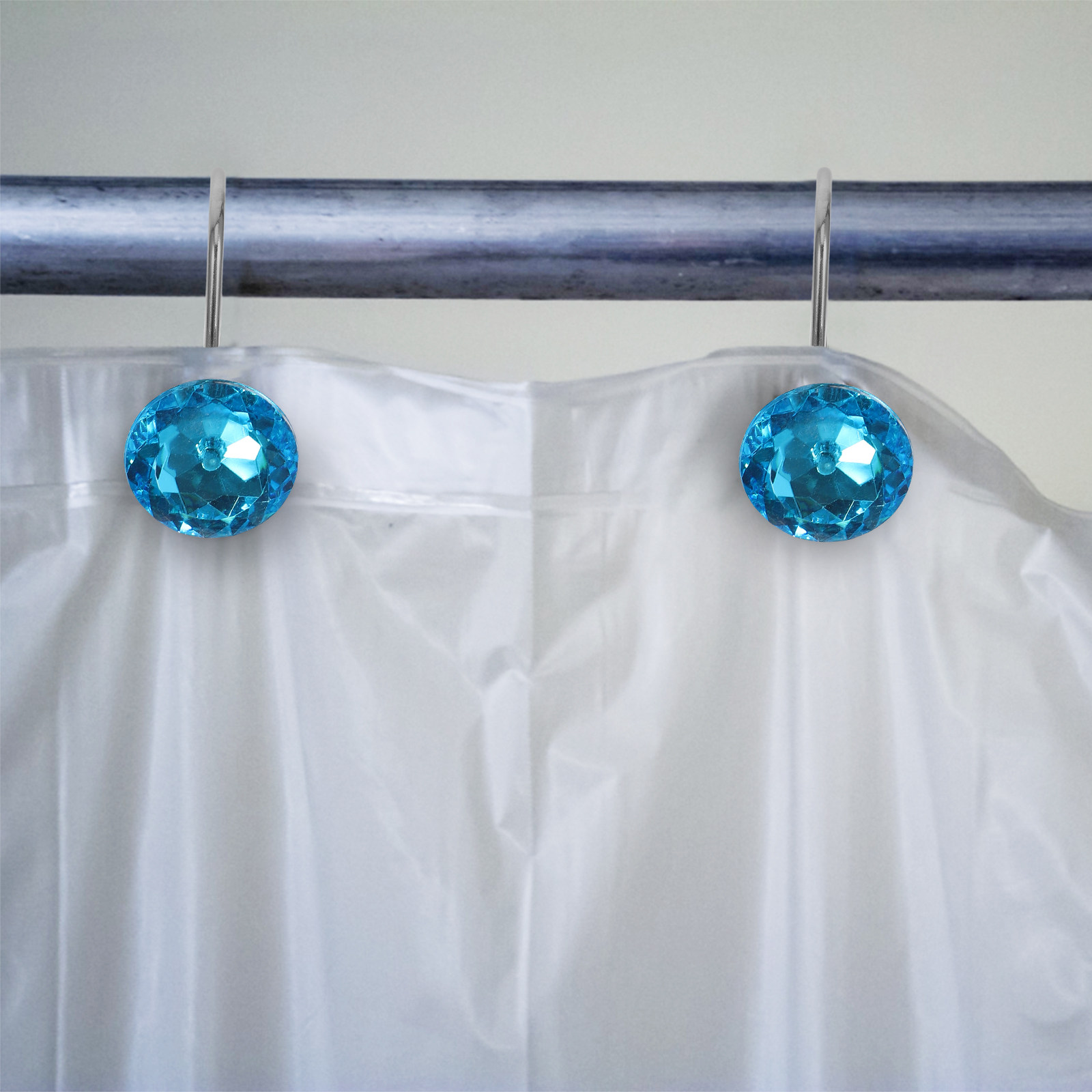 12 قطعة من خطافات ستائر الحمام - مراجعة Curtain Rods وسعره