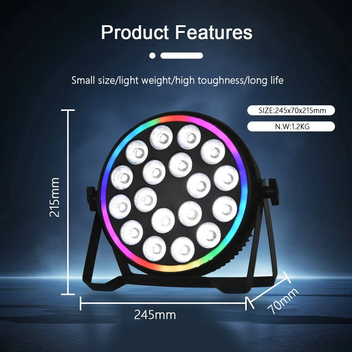أضواء بار LED 180 واط RGBW 4 ف - مراجعة Led Strip Lights وسعره